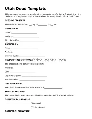 Attorney-Approved  Deed Document for Utah